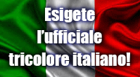 esigete il tricolore ufficiale italiano