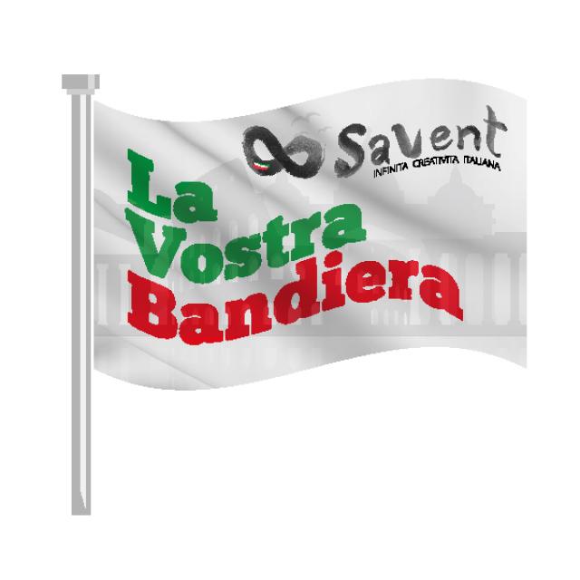 Bandiere personalizzate cm. 200x250 (aste non incluse) -  Il  sito di vendita online della SAVENT, per le Vostre bandiere nazionali,  personalizzate, a goccia, a vela, aste ed accessori MADE IN ITALY