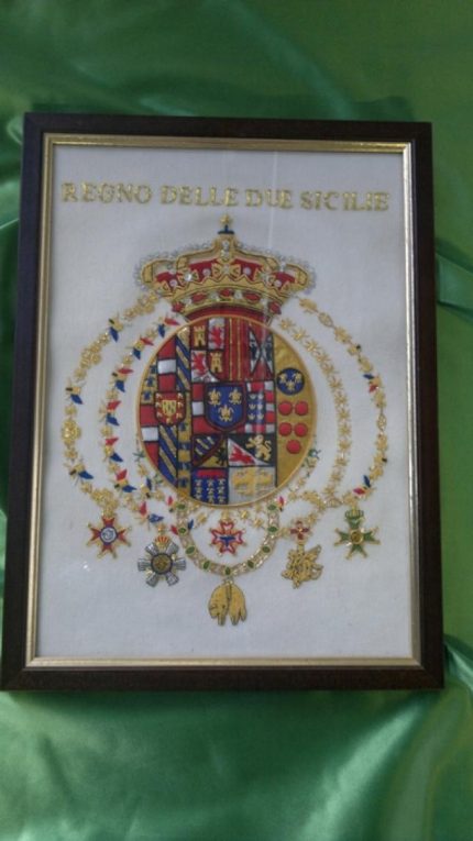 Emblema Borbonico con Cornice
