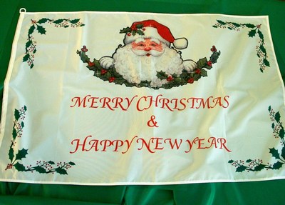 Bandiera "Merry Christmas & Happy New Year"