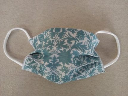 MASCHERINA 'CLASSIC BLUE' IN COTONE DOPPIO STRATO E POLIESTERE - APRIBILE - NON MEDICA - NON DPI