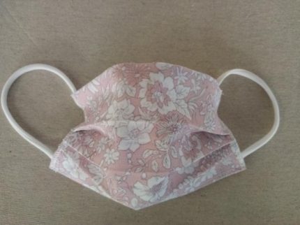 MASCHERINA 'CLASSIC PINK' IN COTONE DOPPIO STRATO E POLIESTERE - APRIBILE - NON MEDICA - NON DPI