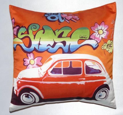 Marco Kooiman's 'Fiat Graffiti' cuscino