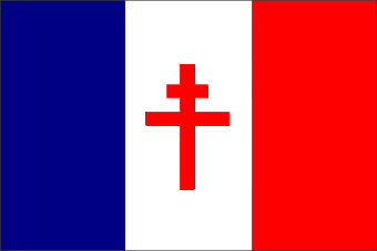 Bandiera Francia Libera, France Libre, 1941-1945