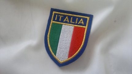 Distintivo Italia ricamato a macchina