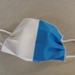 MASCHERINA LAZIO IN COTONE DOPPIO STRATO E POLIESTERE - APRIBILE - NON MEDICA - NON DPI
