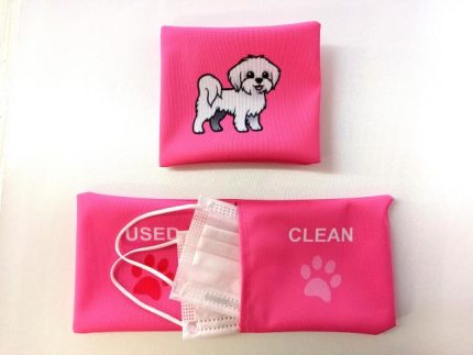 MALTESINO 1 POCKET BAG ROSA - PORTA MASCHERINE