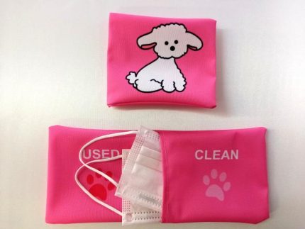 MALTESINO 2 POCKET BAG ROSA - PORTA MASCHERINE