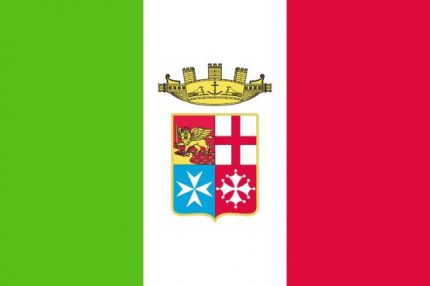 Bandiera della Marina Militare italiana 2012. Modello classico