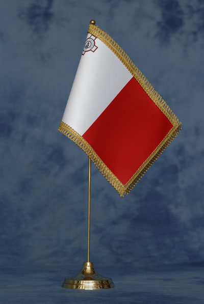 Bandiera Malta DELUXE da tavolo