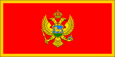Bandiera Montenegro (nuova bandiera di Stato)