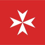 Bandiera di ordinanza S.M.O.M. Croce Ottagona - SMOM - Sovrano Militare Ordine di Malta