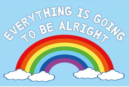 EVERYTHING IS GOING TO BE ALRIGHT bandiera azzurra