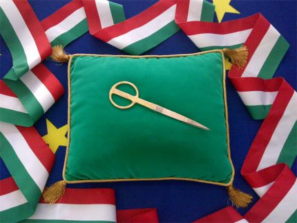 Kit da inaugurazione con cuscino verde