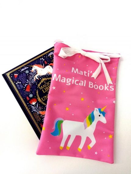 Book BAG porta libri UNICORNO PERSONALIZZATO