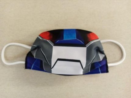 MASCHERINA ROBOT 2 IN COTONE DOPPIO STRATO E POLIESTERE - APRIBILE - NON MEDICA - NON DPI