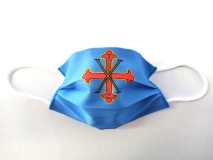 MASCHERINA DEL SACRO MILITARE ORDINE COSTANTINIANO DI SAN GIORGIO - CELESTE -