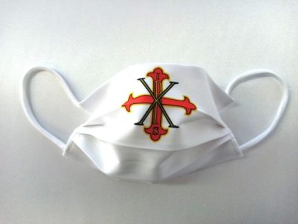 MASCHERINA DEL SACRO MILITARE ORDINE COSTANTINIANO DI SAN GIORGIO - BIANCA