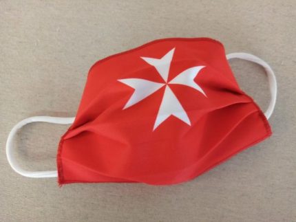 MASCHERINA SMOM IN COTONE DOPPIO STRATO E POLIESTERE - APRIBILE - NON MEDICA - NON DPI