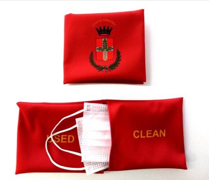 POCKET BAG - CITTA' DI TARQUINIA - PORTA MASCHERINE ROSSA