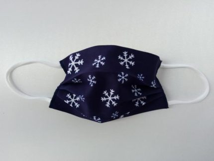 MASCHERINA DI NATALE FIOCCHI - BLU