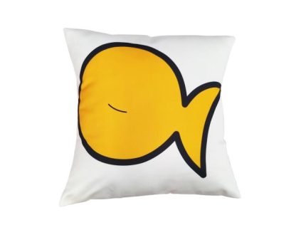 CUSCINO 'FISH' BIANCO