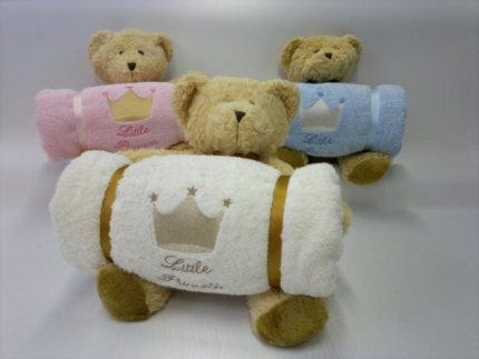 Savent-BEAR - Orsetto di Peluche con telo ricamato
