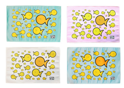 Set 4 TOVAGLIETTE 'FISH & FISHES'
