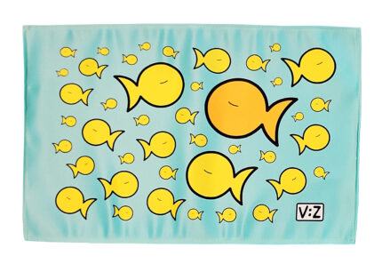 TOVAGLIETTA 'FISH & FISHES' VERDE ACQUA