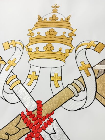 Bandiera Stato Città del Vaticano su misura 3'x5' = cm 91,50x152,50